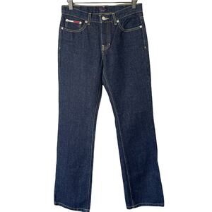 Vintage Tommy Jeans Classic Blue Dark Wash Roc Roc Bootcut Y2K Womens Jeans 5